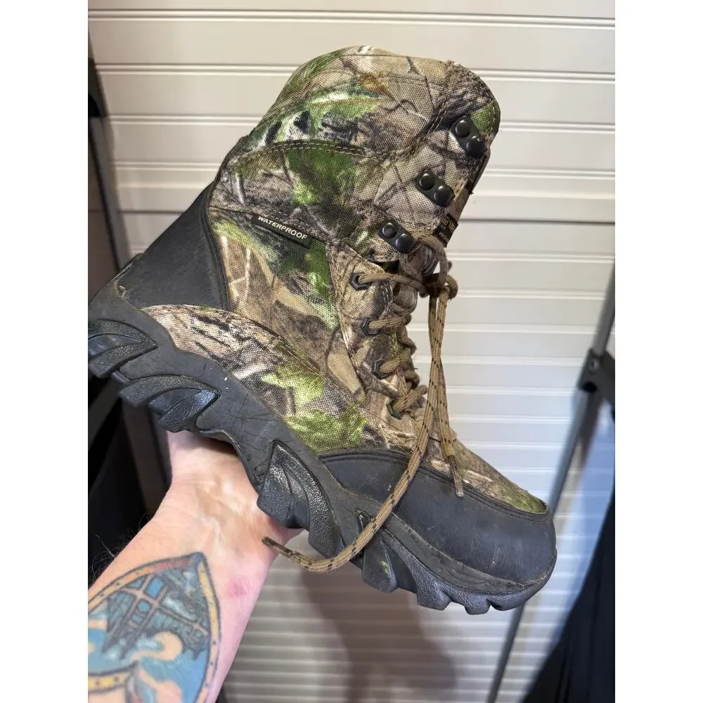 RealTree 3M Thinsulate Waterproof Ultra 400 Grams Hunting Boots Size 8.5